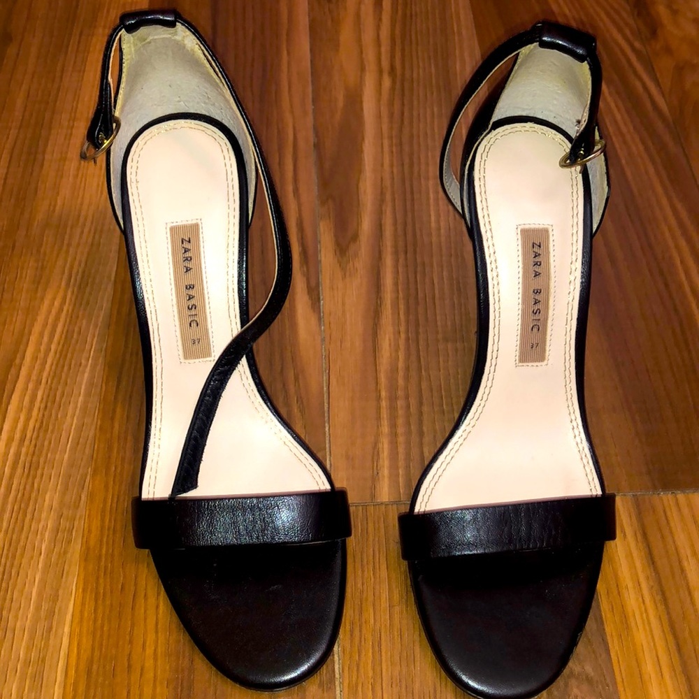 Gently worn strapped heels